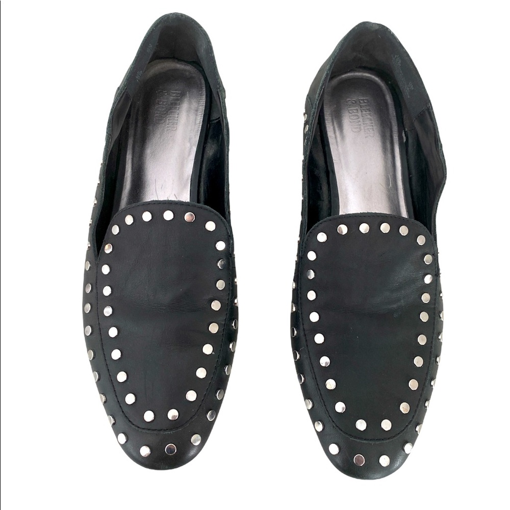 Bleechers and bond Arianna studded leather loafers slip on size 10